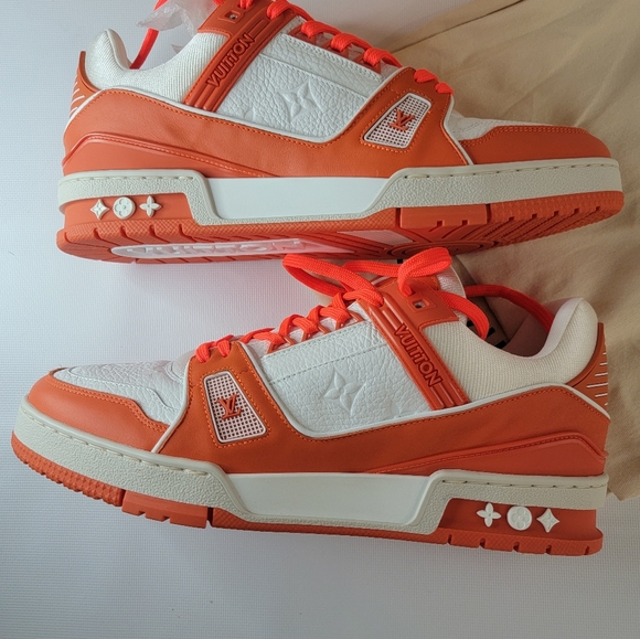 LOUIS VUITTON TRAINER SNEAKER  ORANGE Sty 1A9VN5 BY VIRGIL ABLOH - Picture 16 of 16
